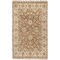 Tiwari Home 2' x 3' Beige and Tan Brown Hand Knotted Rectangular Area Throw Rug